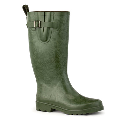 Sakroots Rhythm Rainboot - Rubber - Olive Spirit Desert