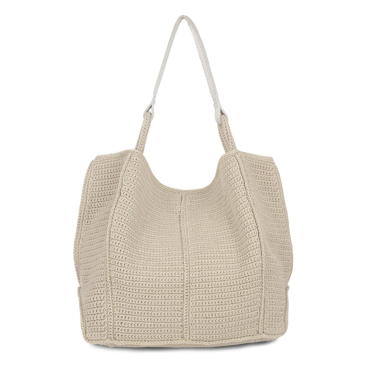 The Sak Los Feliz Large Tote - Hand Crochet - Ecru