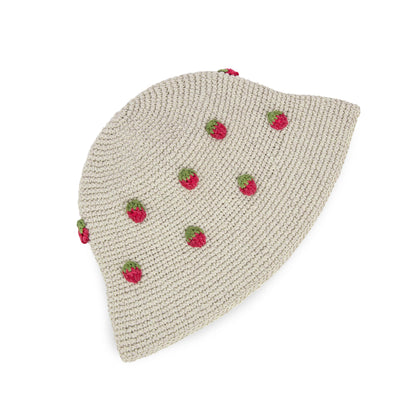 The Sak Lanie Bucket Hat - Hand Crochet - Natural Strawberries