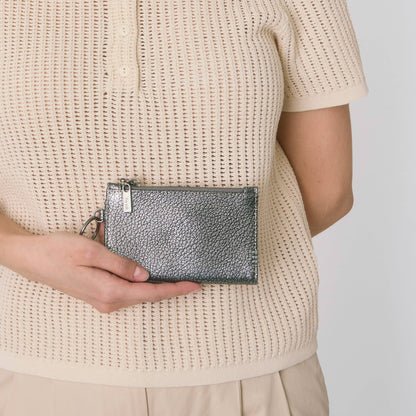 The Sak Encino Essential Wallet - Leather - Dark Silver
