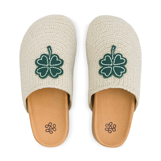 The Sak Bolinas Clog - Hand Crochet - Natural Clover