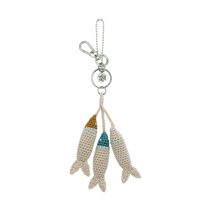 The Sak Yarnicharmz Dangle - Hand Crochet - Sardines