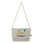 The Sak Marlow Flap Shoulder Bag - Hand Crochet - Sardines