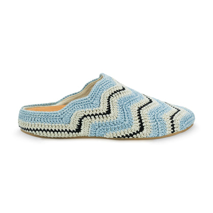 The Sak Bolinas Ripple Clog - Hand Crochet - Dream Blue Ripple