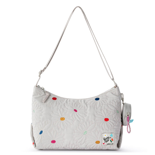 Sakroots Banyan Hobo - EcoTwill - Multi Flower Quilted