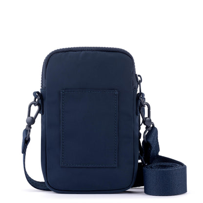 Sakroots Koa Smartphone Crossbody - EcoTwill - Navy Flower Blossom Quilted