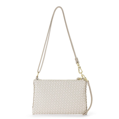 The Sak Vita Convertible Wristlet - Leather - Stone Woven