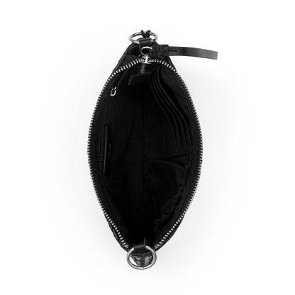 The Sak Vita Convertible Wristlet - Leather - Black Woven